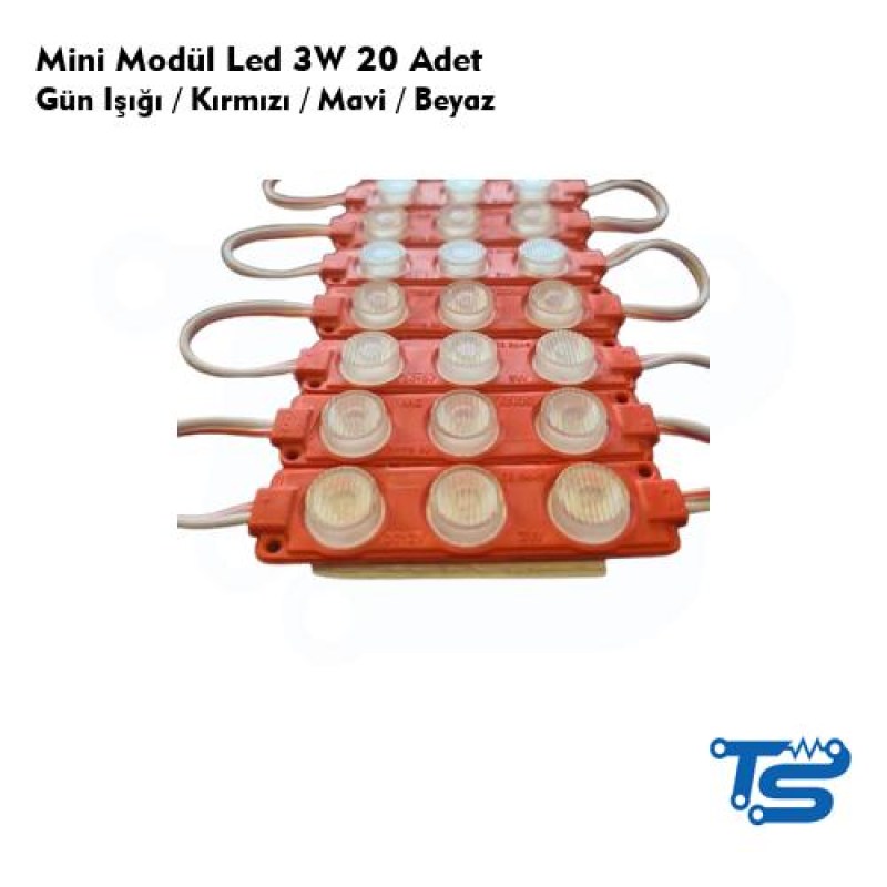 Mini Modül Led 3W 20 Adet